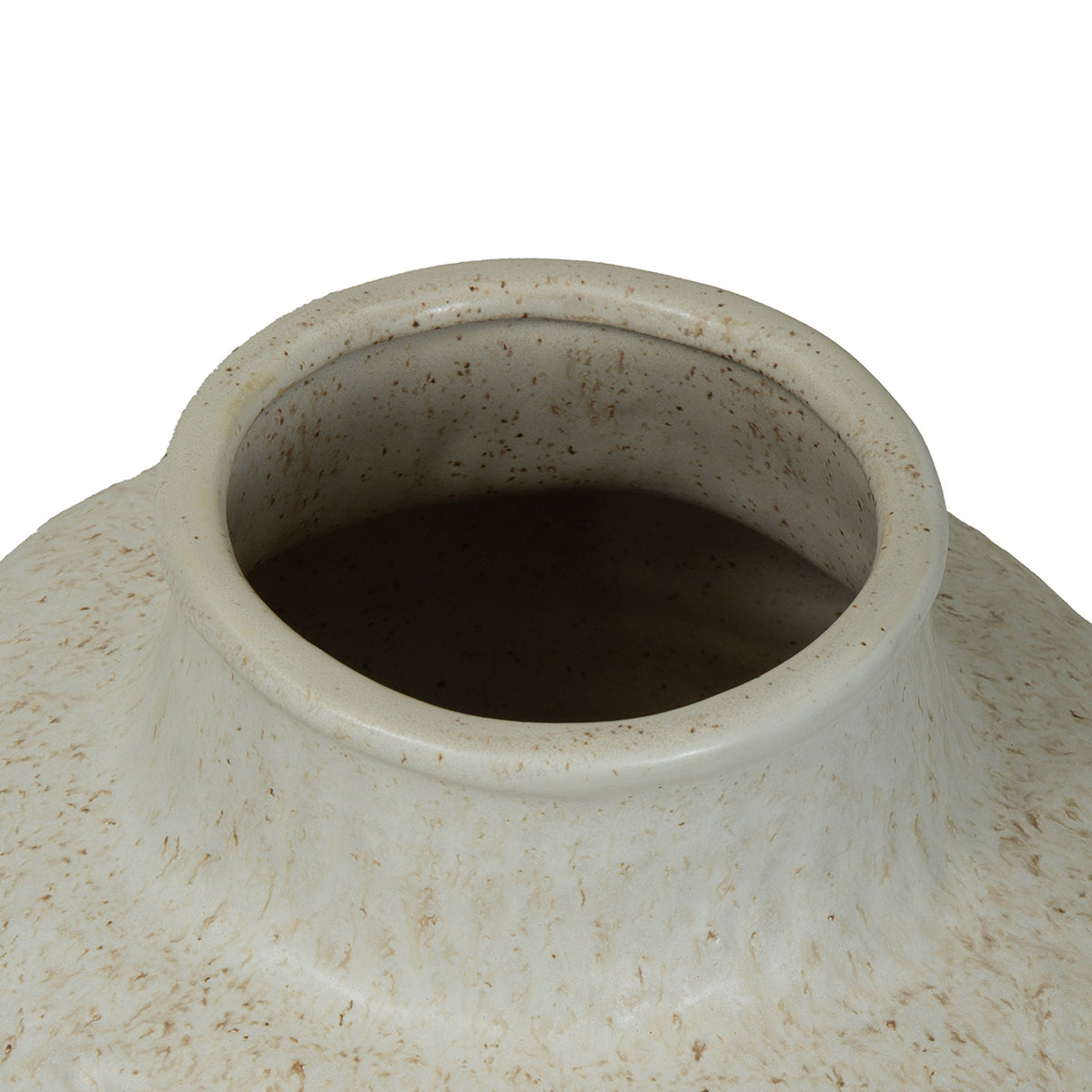 Alba Ivory Speckled Glaze Ceramic Vase- Various Sizes