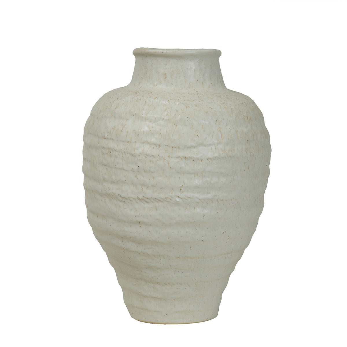 Alba Ivory Speckled Glaze Ceramic Vase- Various Sizes