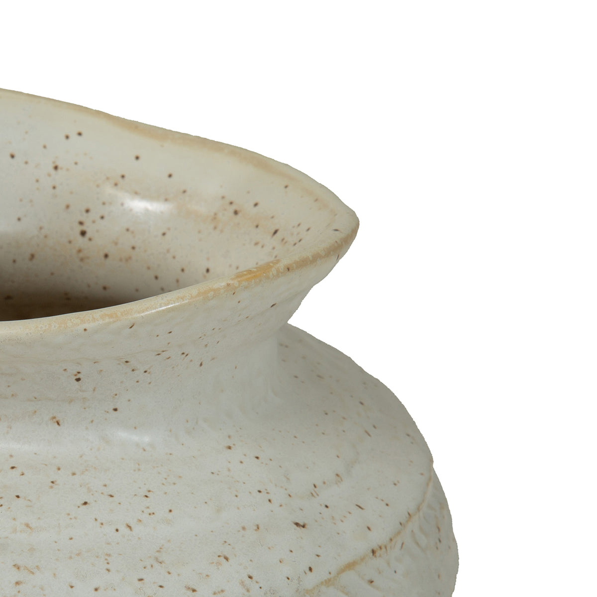 Alba Ivory Speckled Glaze Ceramic Vase- Various Sizes