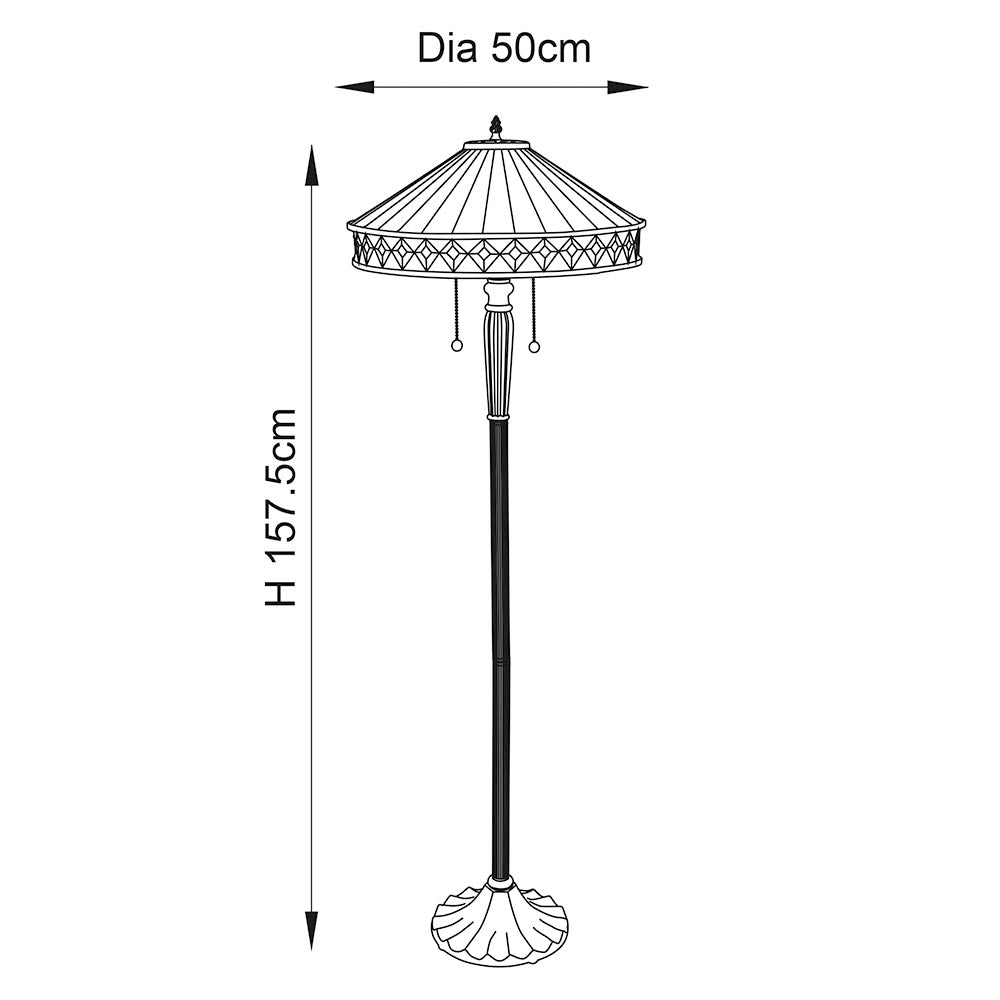 Gresham Floor Lamp E27