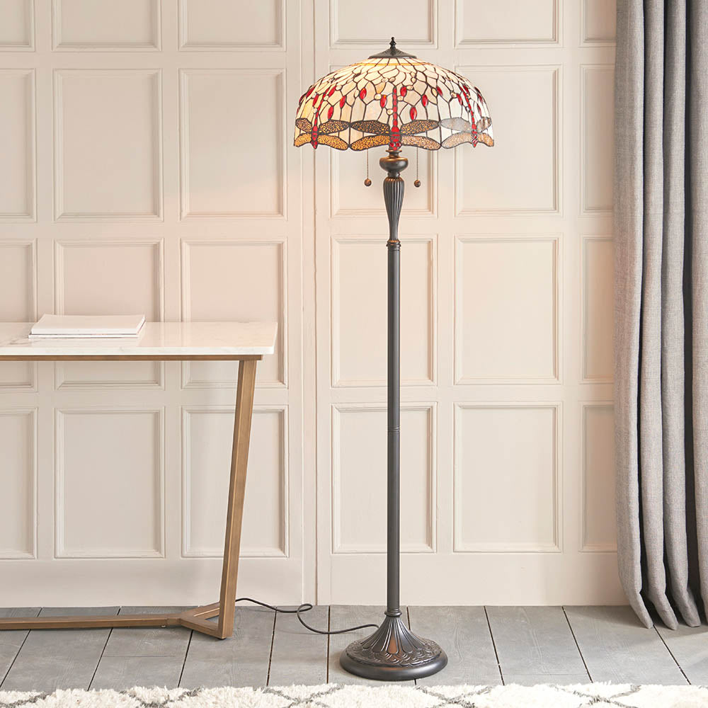 Aether Flame Floor Lamp In Various Finishes E27