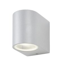 Antar 1Lt Up or Down GU10 Wall Light - Silver / Black