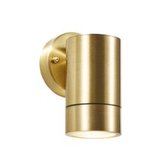 Brac Solid Brass 1 Light Up or Down GU10 Wall Light - Brass / Bronze