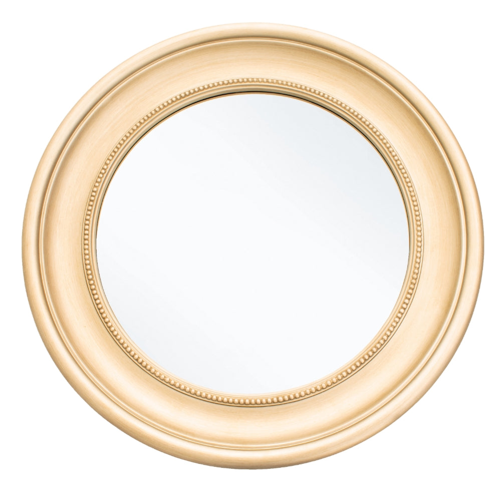 Elaina Round Mirror - Champagne