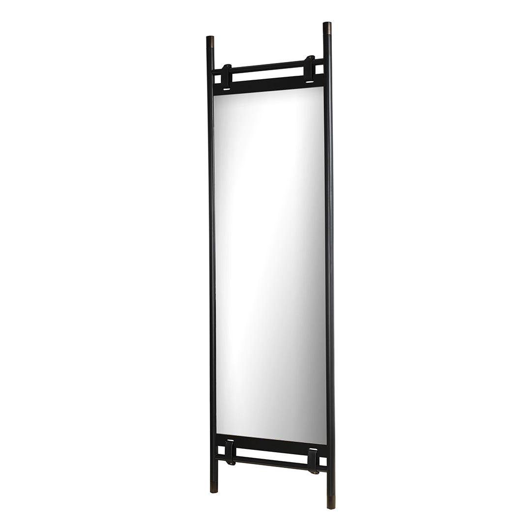 Troy Mirror - Black & Bronze