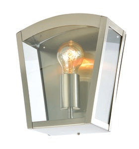 Artemis Curved Lantern- Black/ Stainless Steel
