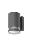 Lens 1Lt GU10 Up or Down Wall Light w/Photocell Anthracite