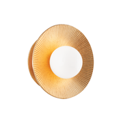 Emerald 1Lt Wall Sconce - Gold Leaf