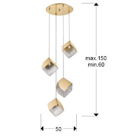 Priscila Lamp 4L Gold G9 Ip20