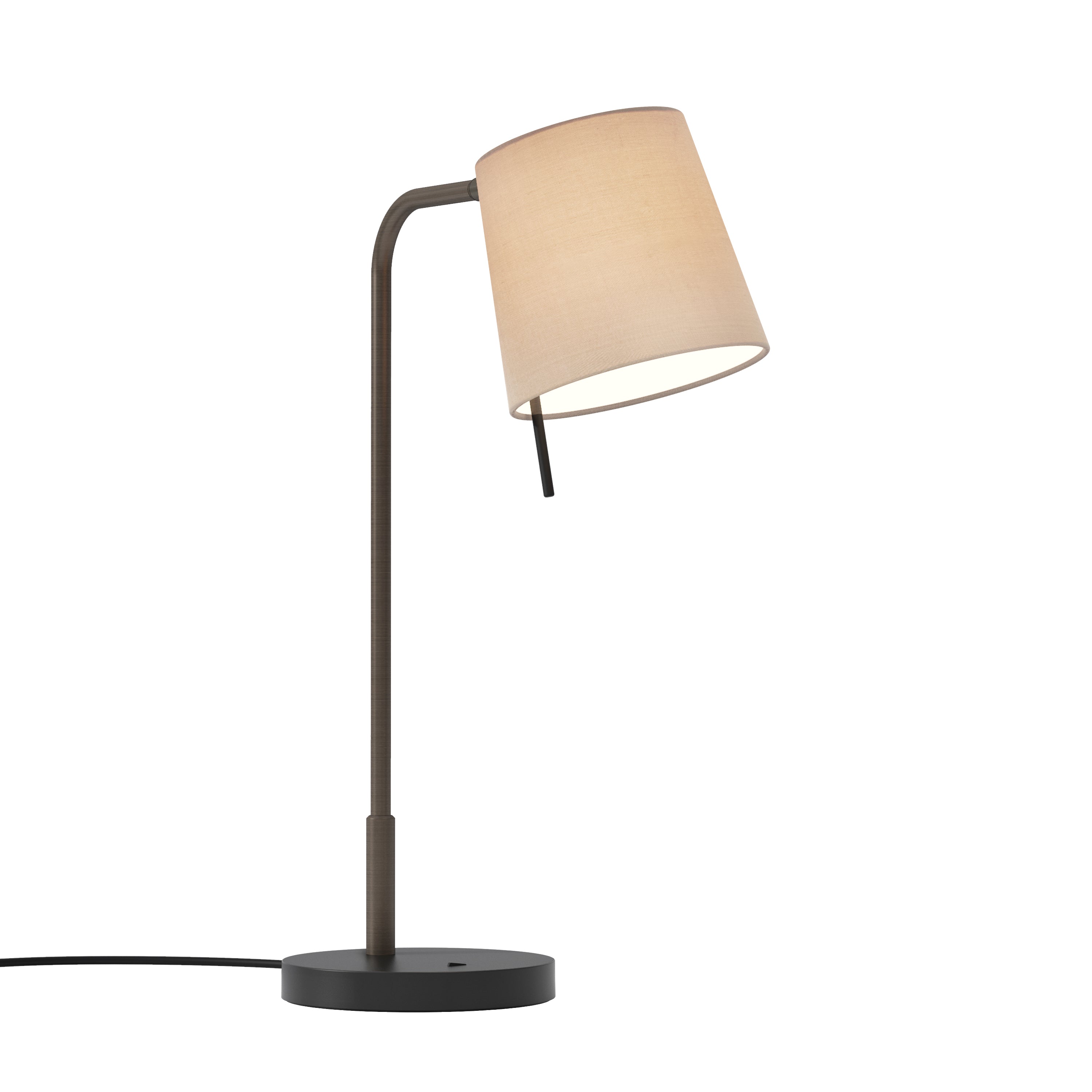 Mitsu Table Lamp- Matt Nickel/ Bronze