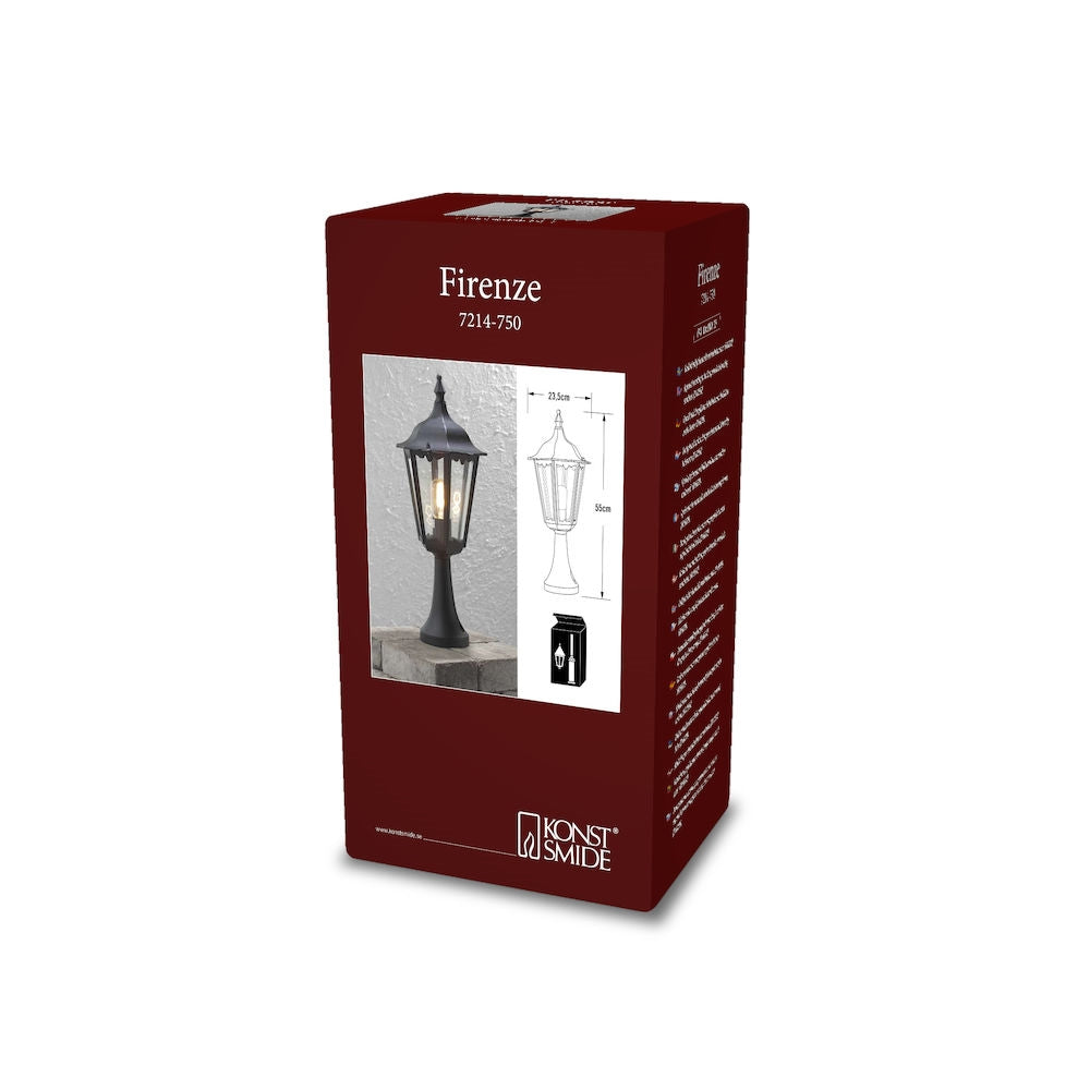 Firenze Post Pillar Top Light E27 IP43 - Various Colours