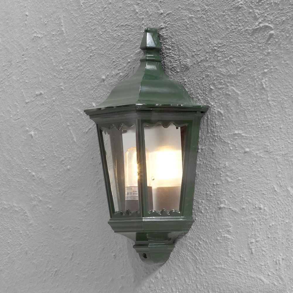 Firenze Flush Light Matt Black/Green/White E27 IP43