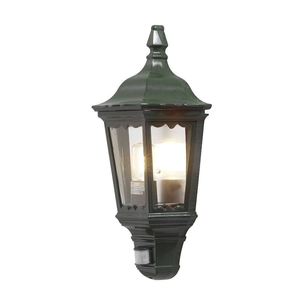 Firenze Sensor Wall Light Green/Black/White E27 IP43
