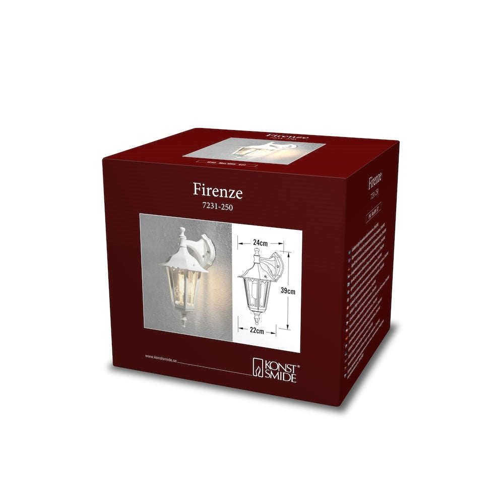 Firenze Down Light E27 IP44 - Various Sizes & Finishes