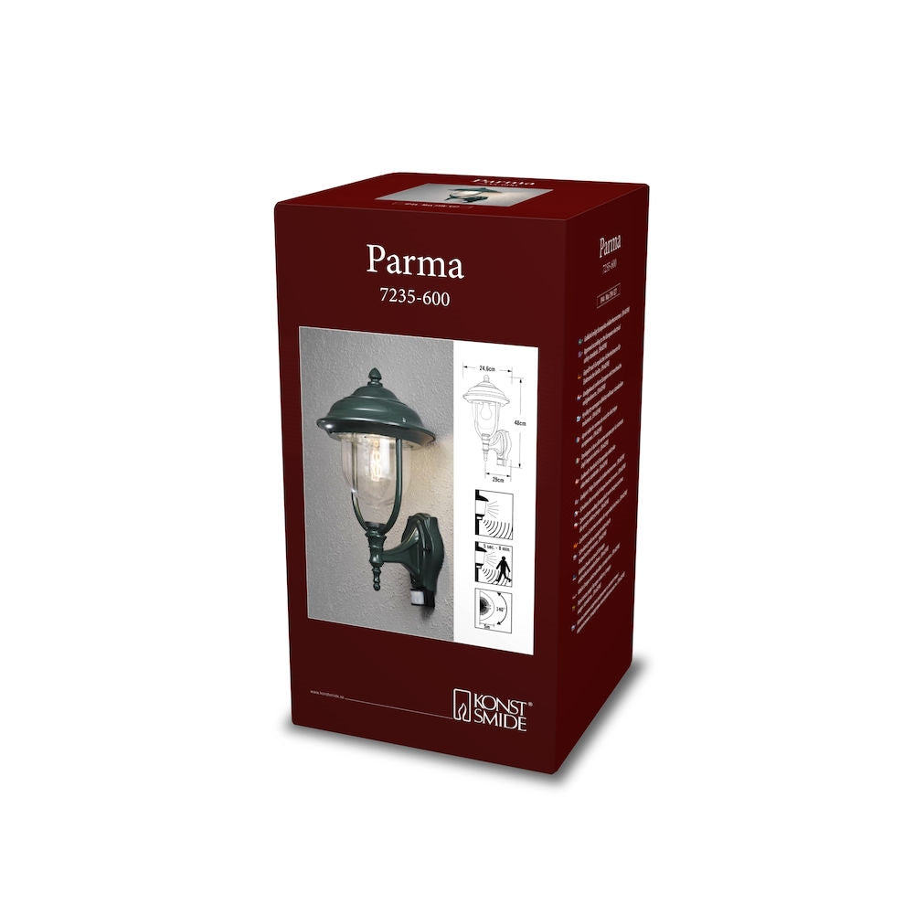 Parma Up Light PIR IP44 - Various Colours