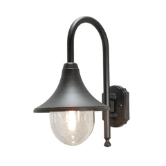 Bari Down Light Matt Black/White E27 IP44