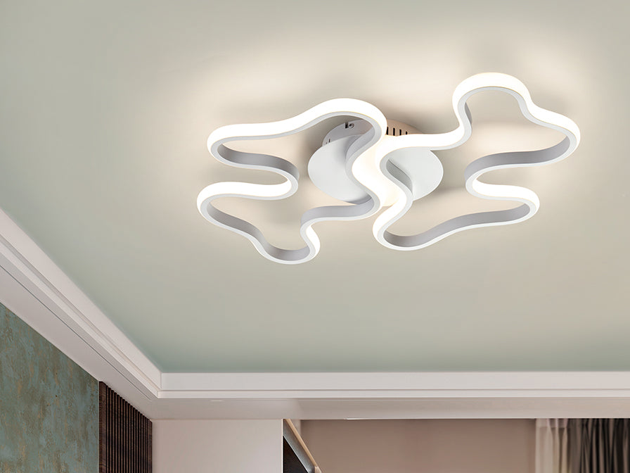 Marea Ceiling Light- White Finish