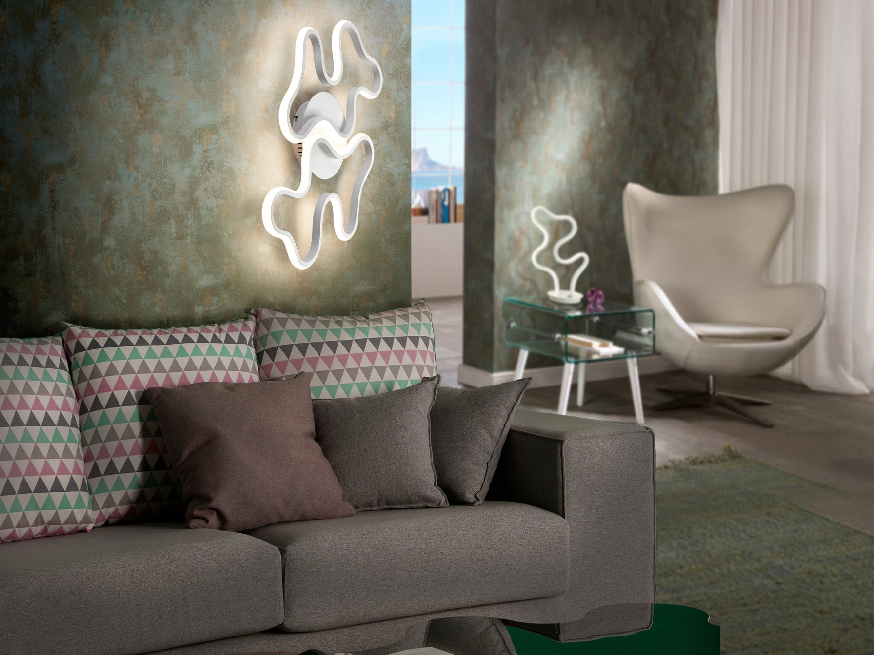 Marea Ceiling Light- White Finish