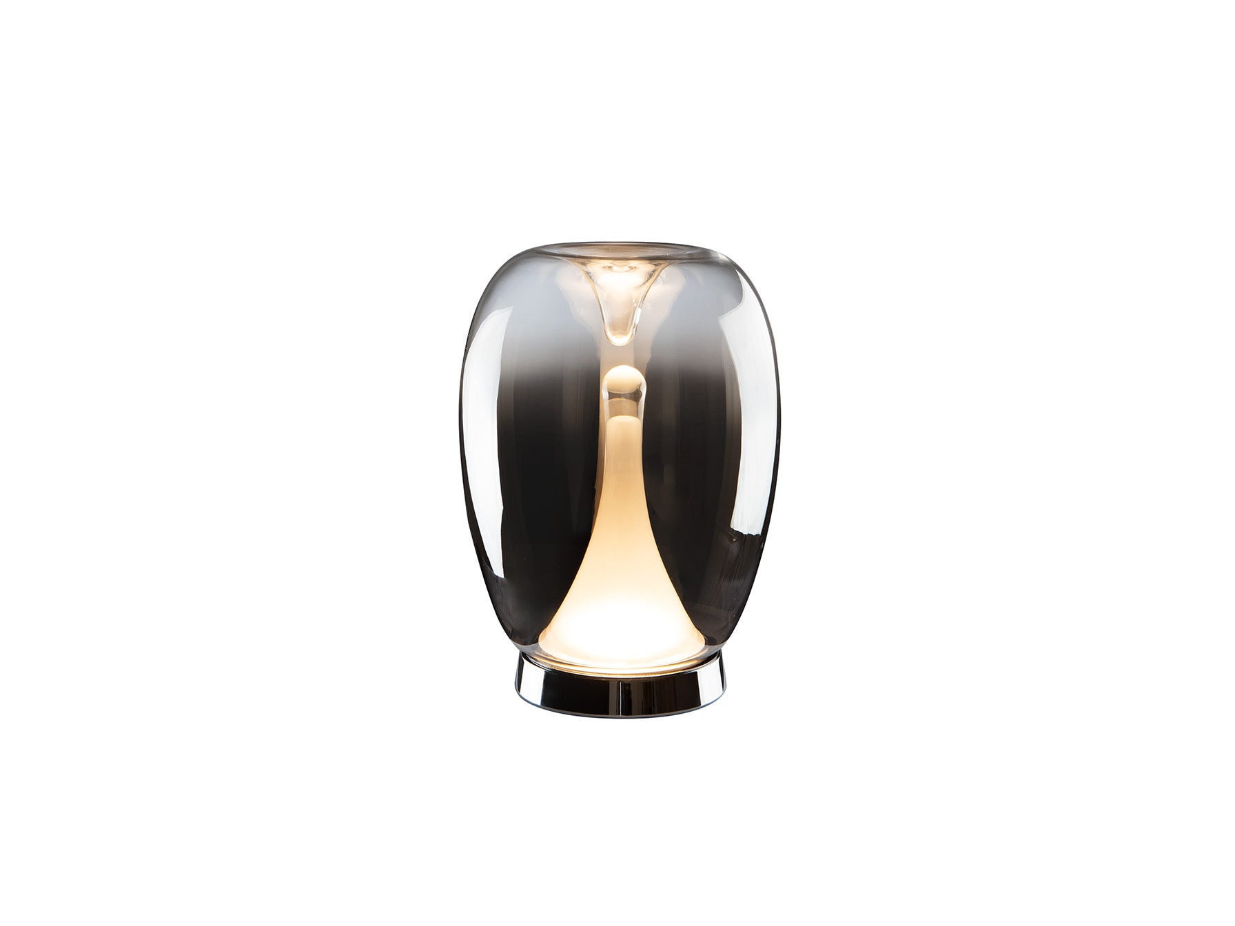 Suspiro Table Lamp- Chrome-Smoky/ Golden-Amber