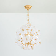 Hygea 6/8Lt Chandelier - Gold Leaf