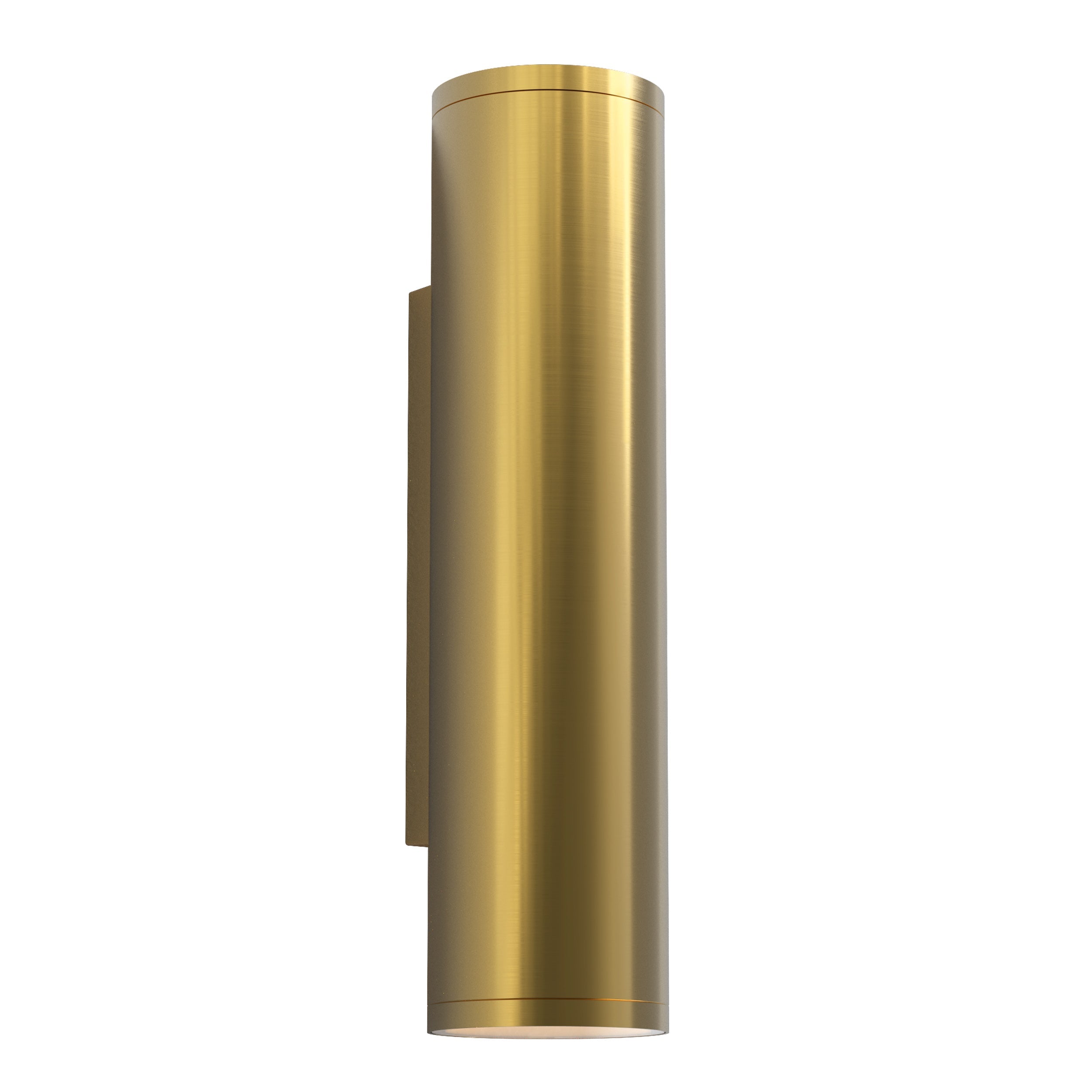 Ava 1/2Lt Coastal Coastal Wall Light in Brushed Stainless Steel/PVD Brushed Brass GU10 IP44