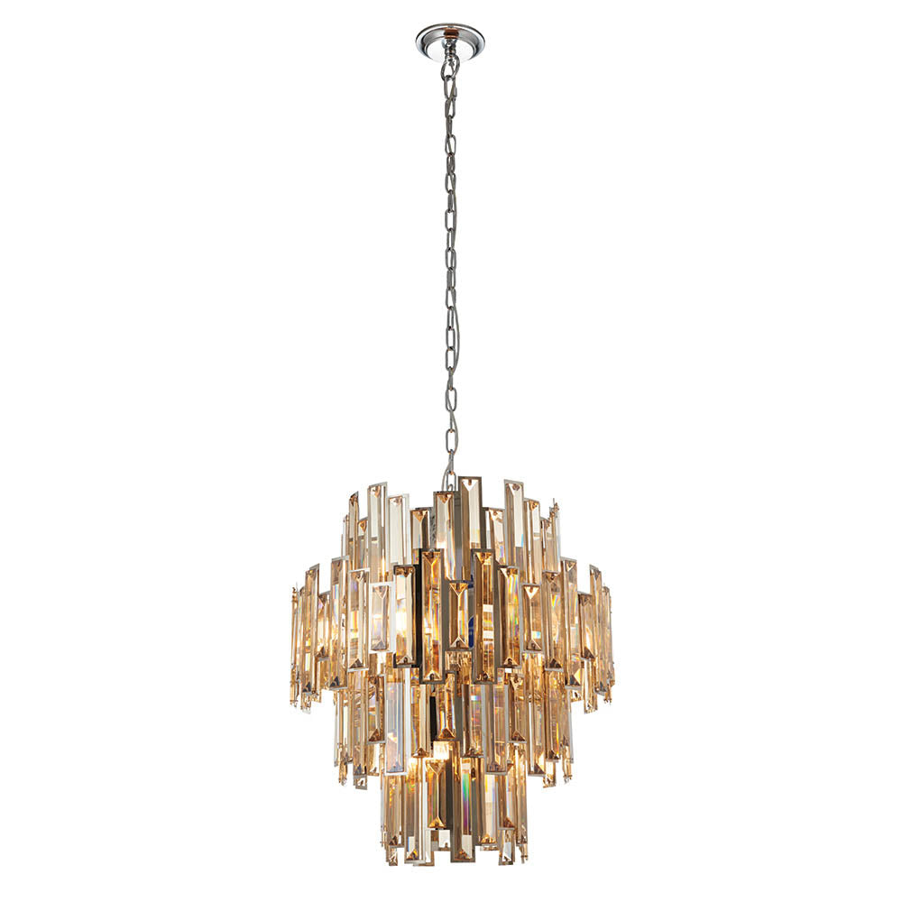 Wright 12/15Lt LED Crystal Ceiling Light