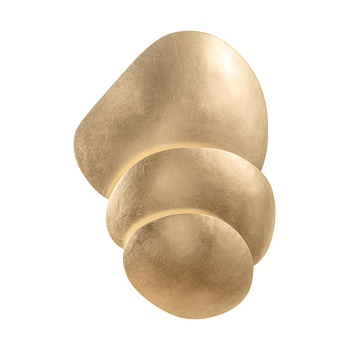Akemi 1Lt Sconce - Gold/Silver Leaf