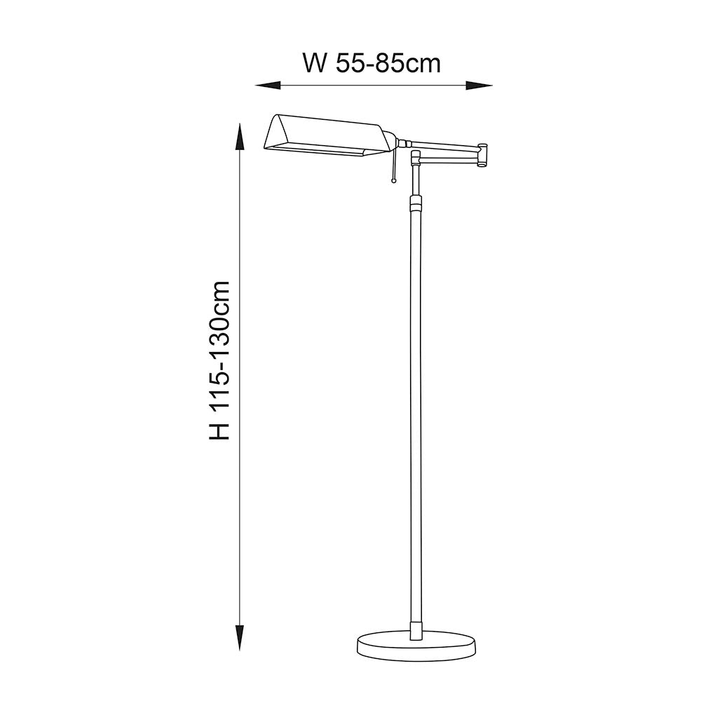 Vespera Task Floor Lamp E27