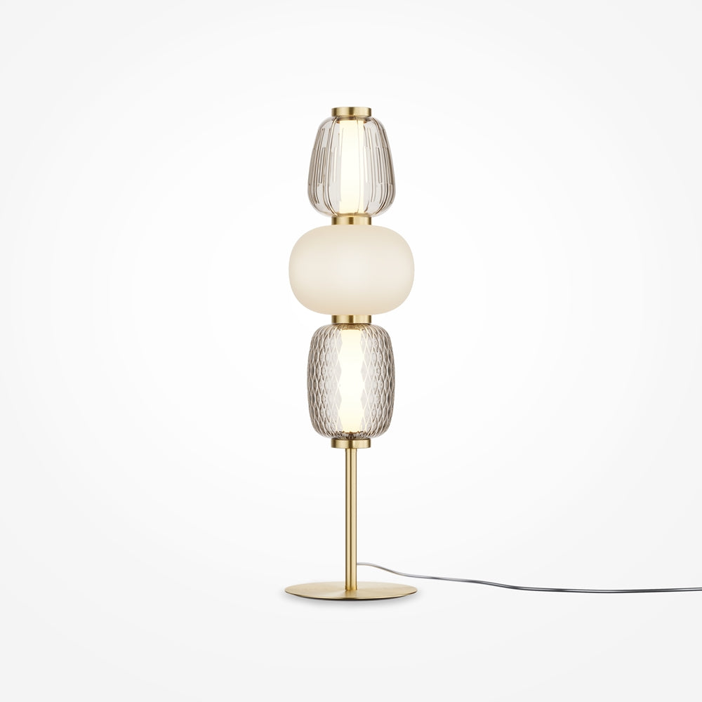 Pattern Table Lamp- Chrome/ Gold Fitting