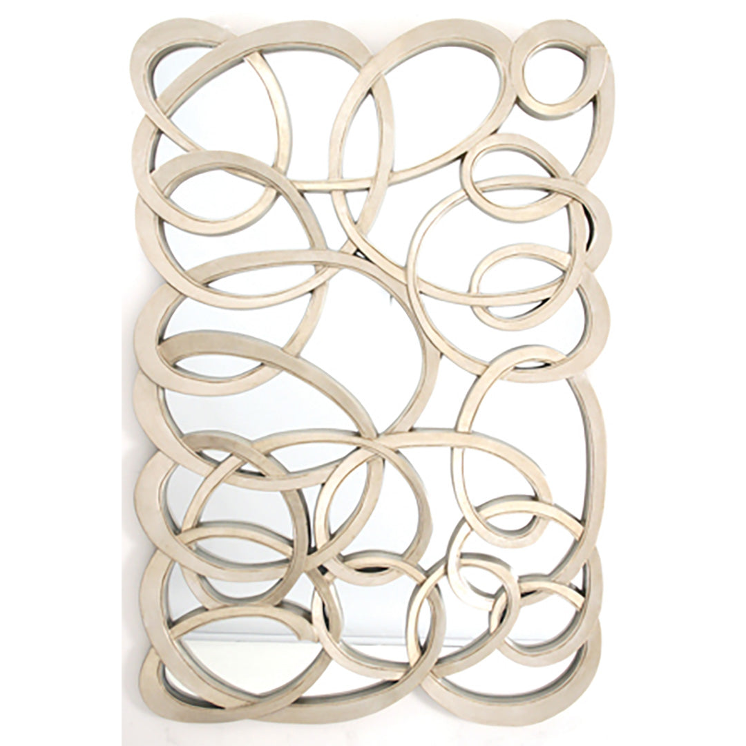 Swirl Front Mirror - Silver