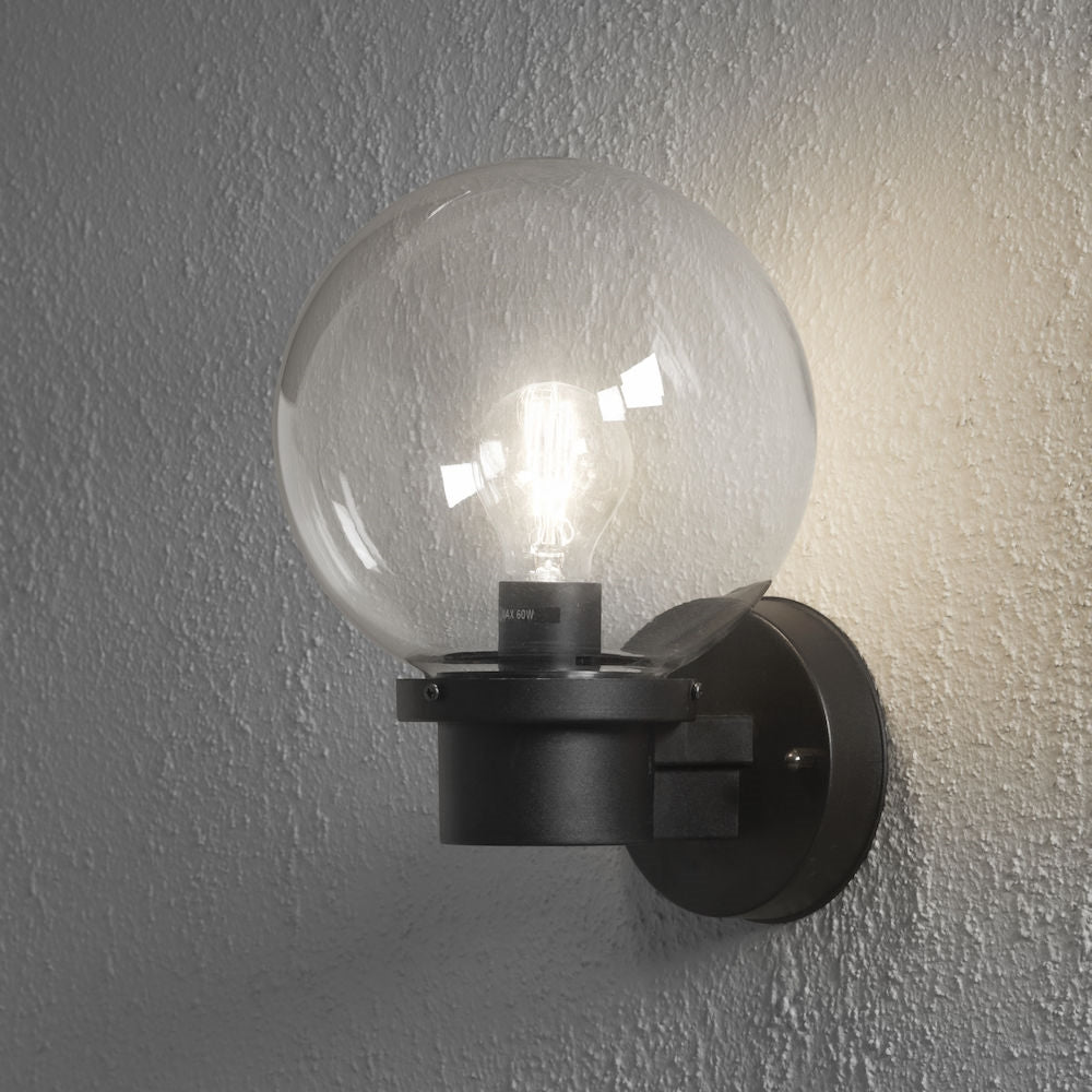 Nemi Up Light Matt Black/Matt White E27 IP44