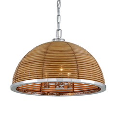 Carayes 3/8Lt Chandelier - Rattan