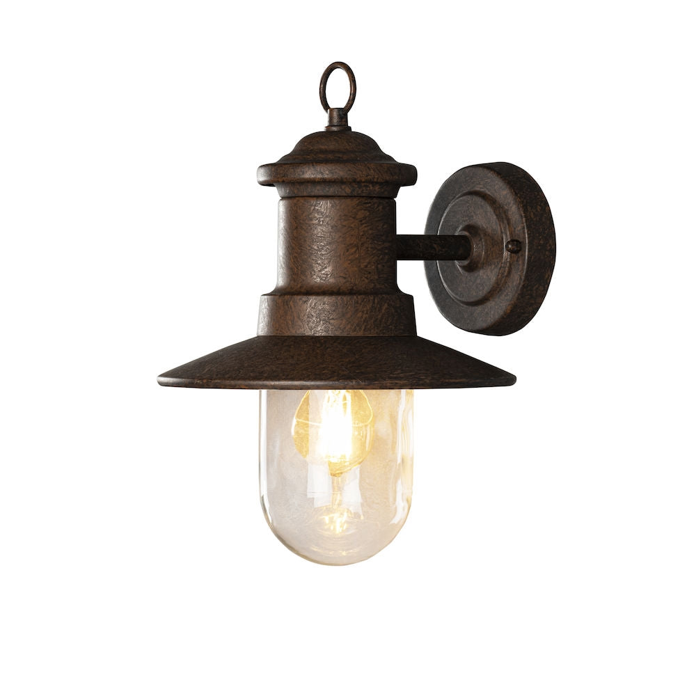 Napoli Wall Light Black & Rust/Hot-DIP Galvanized E27 IP44