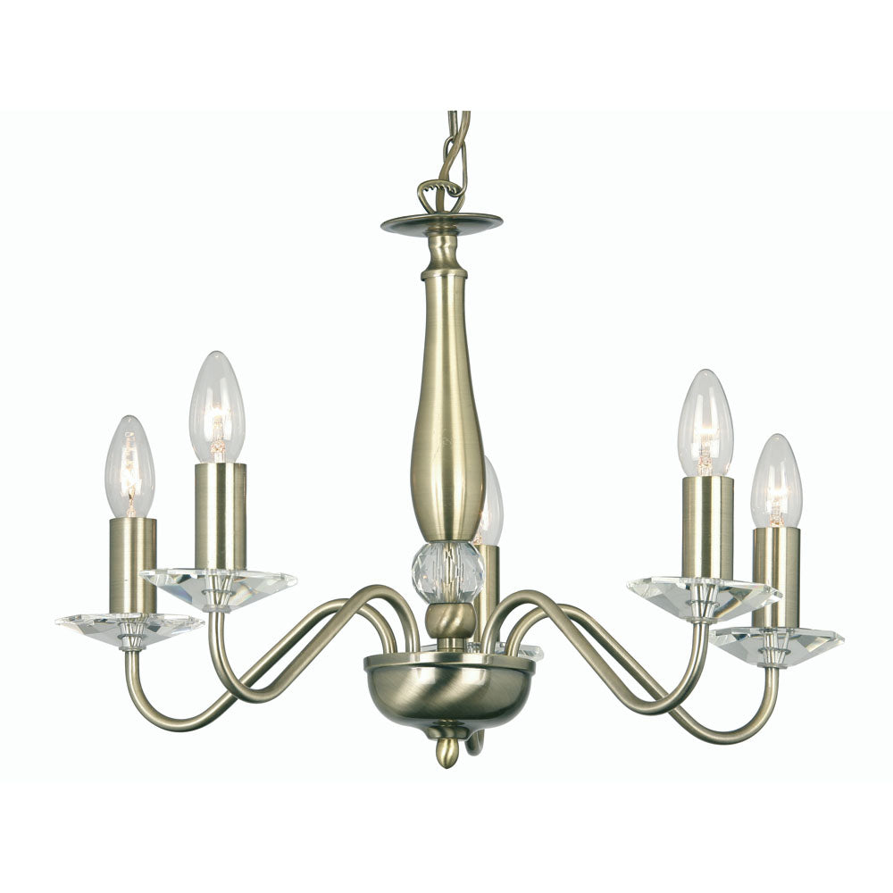 Vesta 3/5/8  Multi-Arm Pendant- Antique Brass & Silver Finishes