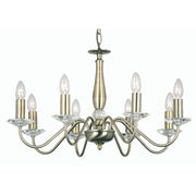 Vesta 3/5/8  Multi-Arm Pendant- Antique Brass & Silver Finishes