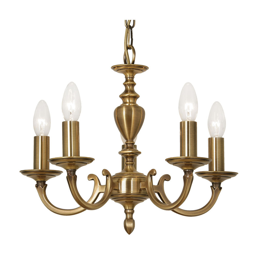 Carter 5/6 Light- Antique Brass Finish