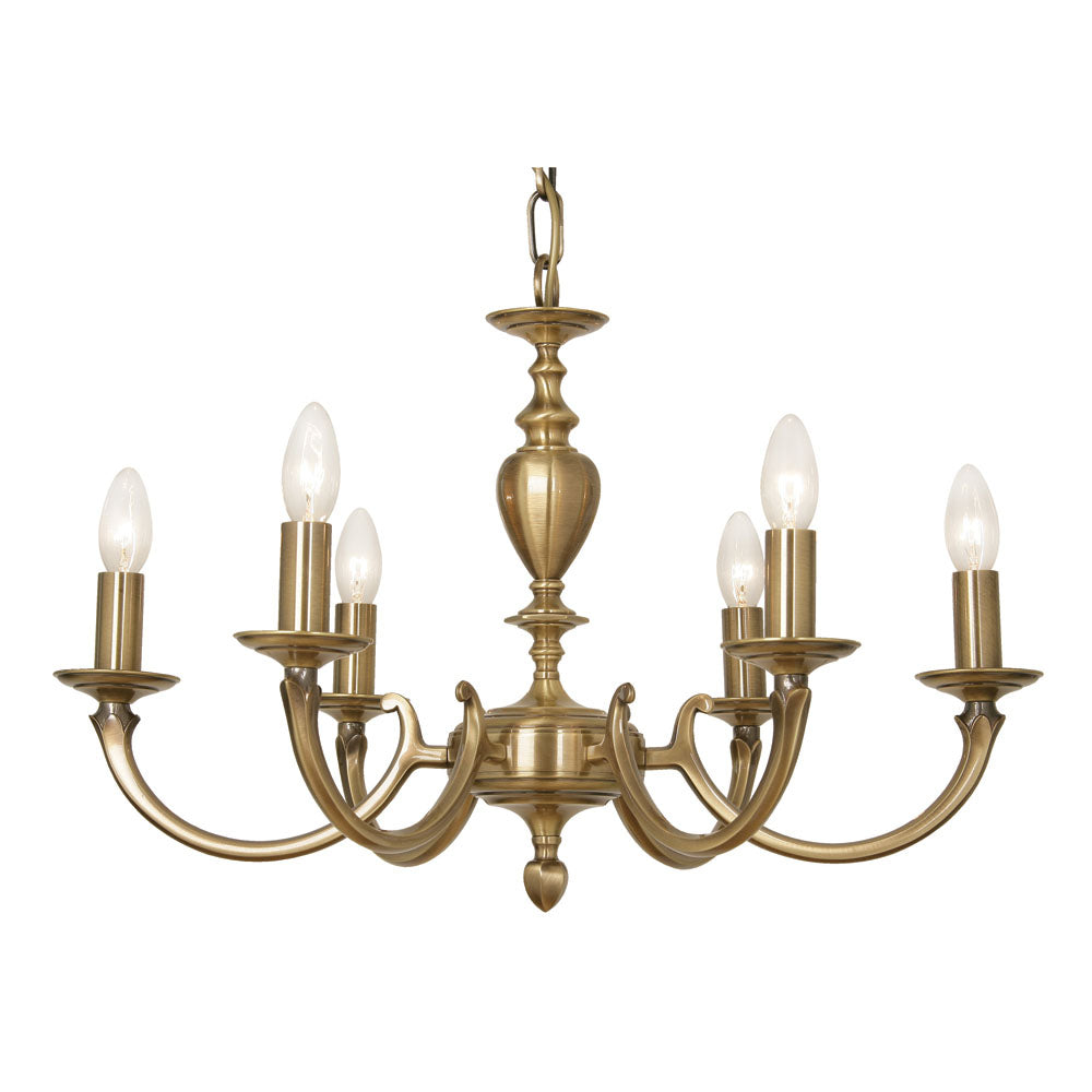 Carter 5/6 Light- Antique Brass Finish