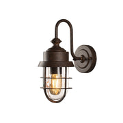Cerignola Wall Black & Rust/Hot-Dip Galvanized E27 Ip44