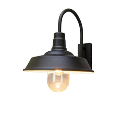 Trapani Wall Light Black/White E27 IP44