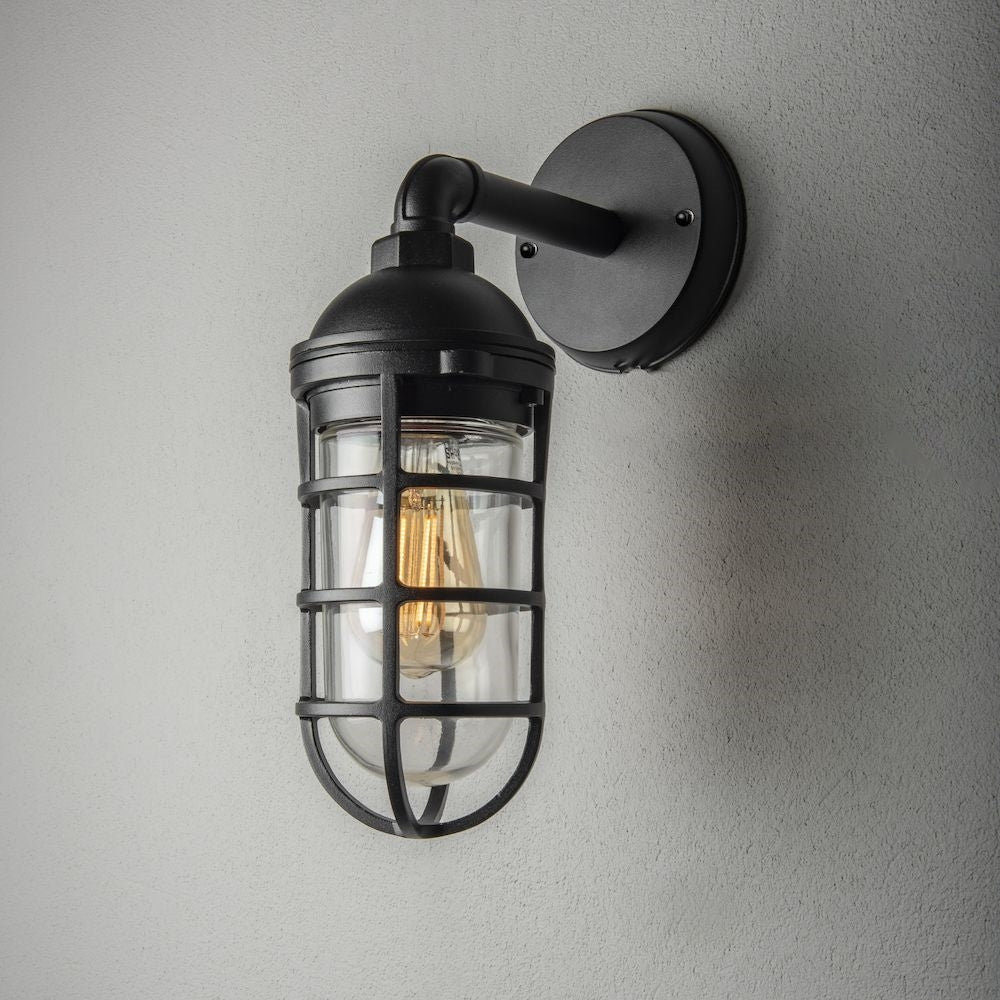 Olbia Wall Light Black/White IP44