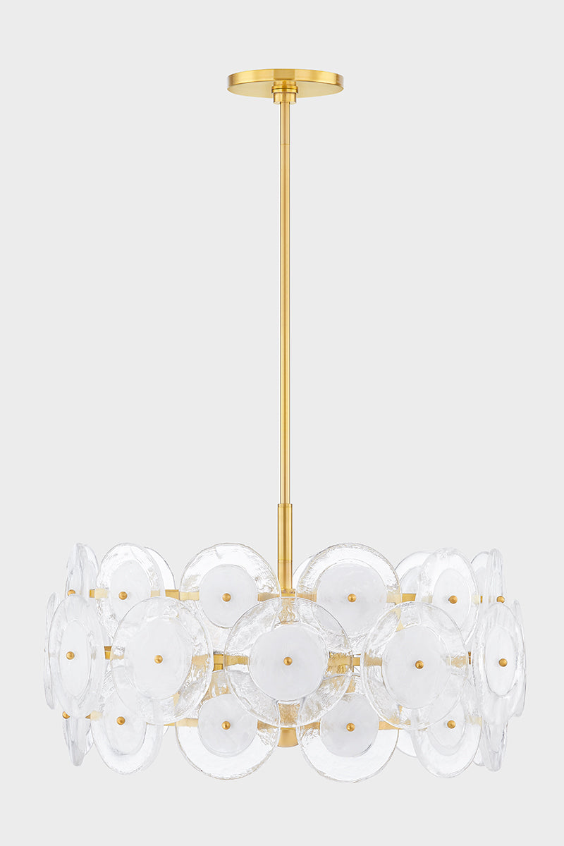 Zoella 3/5Lt Chandelier - Aged Brass