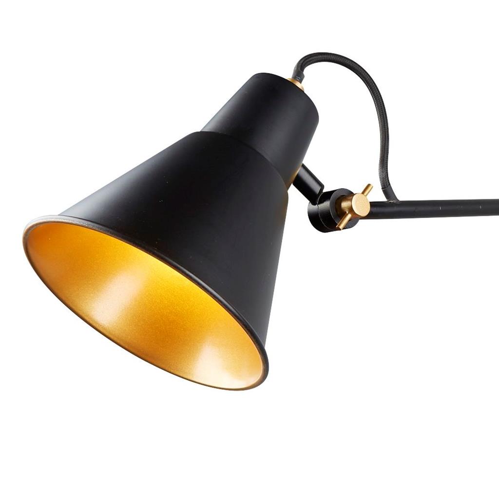 Swing Small/ Medium/Large Arm Wall Light - Brass/Grey/Matt Black & Gold Metal E27