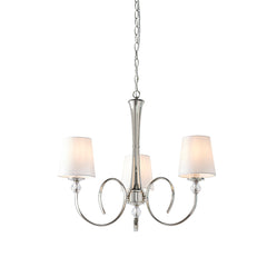 Fabia 3Lt Multi-Arm Pendant - Polished Nickel