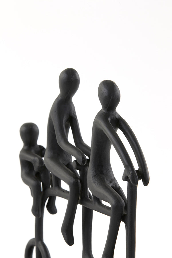 Cycle Ornament - Matt Black Finish