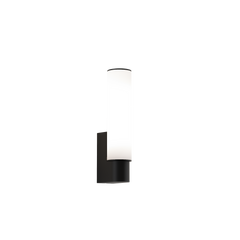 Kyoto LED Bathroom Wall Light- Matt Black/ Polished Chrome