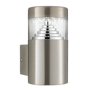 7508STAINLESS STEEL IP44 30 LED OUTDOOR WALL LIGHT WITH CLEAR POLYCARBONATE DIFFUSER - Cusack Lighting