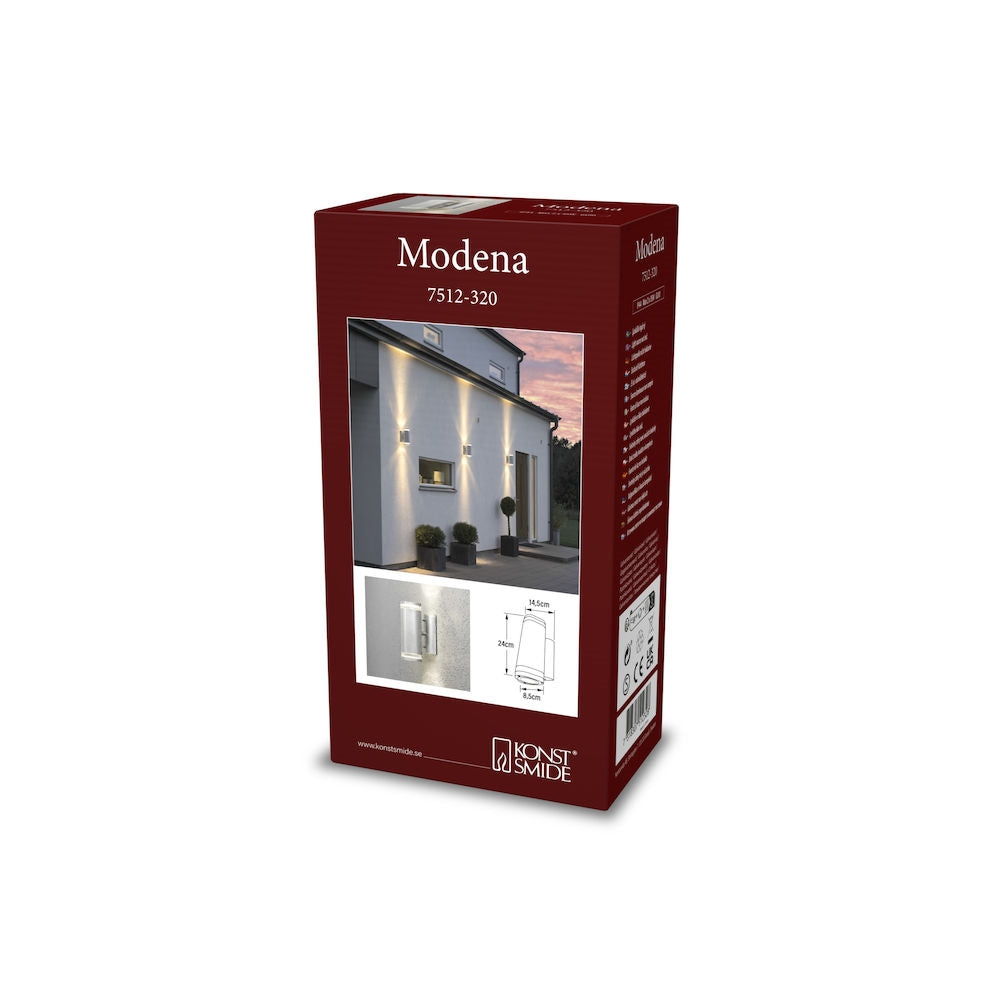 Modena Double Light GU10 IP44 - Various Sizes & Finishes