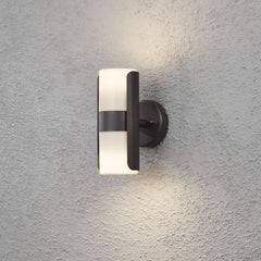 Modena Double Wall Light Black GU10 IP54