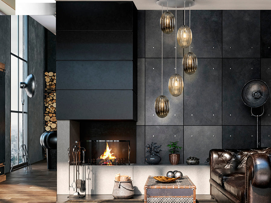 Ovila Lamp 5/9/13Lt Smoke E27 Ip20 Dimmable