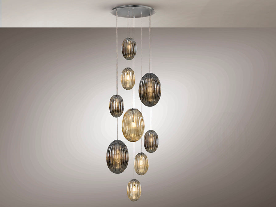 Ovila Lamp 5/9/13Lt Smoke E27 Ip20 Dimmable